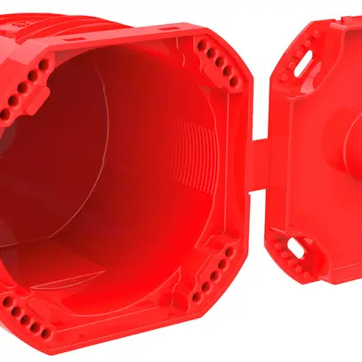 Boîte à encastrer MT NIS 1×1 TFC 850°C Ø71×60mm rouge 