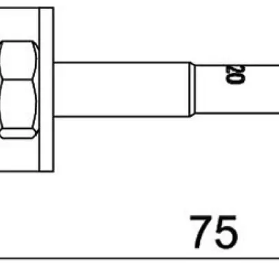 Goujon d'ancrage BET BZ3 M8×75mm (0…20mm) acier 