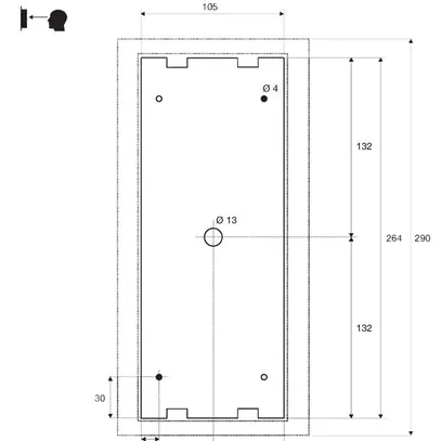 Wandleuchte SLV QUADRULO SENSOR WL 15W IP44 290×140×160mm anthrazit 