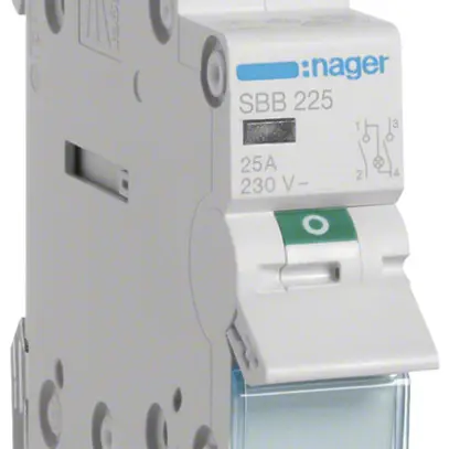 Interruttore AMD Hager SBB 25A 230V 2 chiusura 0 apertura 1 invertitore 