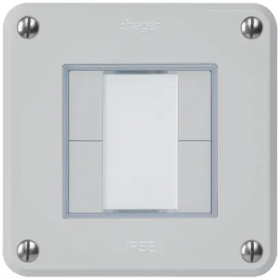 Tasto INC robusto C KNX 4× grigio chiaro s/e-link 