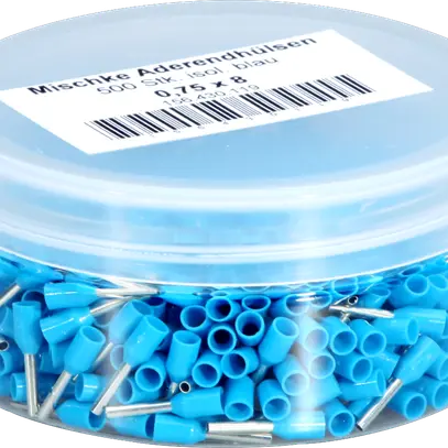 Embout de câble Mischke IE 0.75mm²/8mm Cu-étamé isolé bleu 