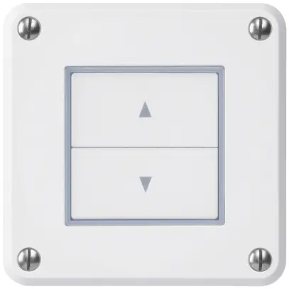 Pulsante per tapparelle INC robusto IP55 bianco con 2 tasti di comando combi 