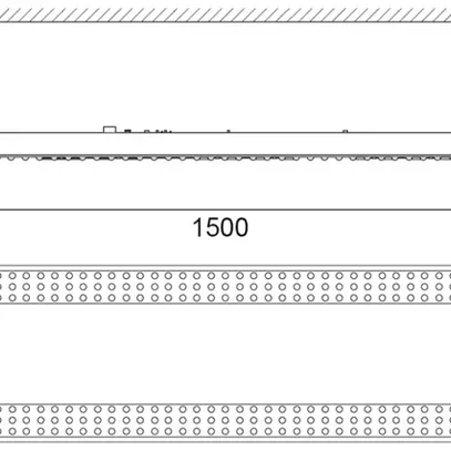 Plafonnier LED Sylvania Sportsbay 122W 18400lm 4000K DALI EM 3h 1500mm blanc 