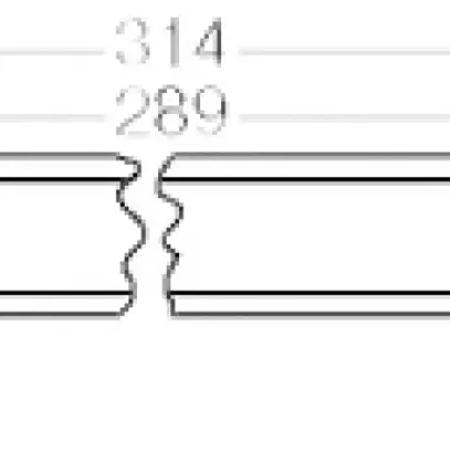Barre profilée Hensel pour KF 50 314mm 