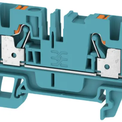 Morsetto di passaggio Weidmüller A2C PUSH IN 4mm² TS35 blu 