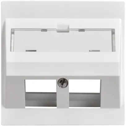 Kit montaggio Keystone Dätwyler bianco 2×, EDIZIOdue, obliquo, per combi. 