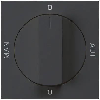 Kit frontal pour interrupteur rotatif S2 60×60 kallysto 0-Hand-0-Aut. noir 