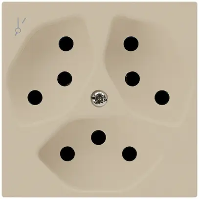 Prise kallysto 3×T13/1 beige avec sécurité enfants 