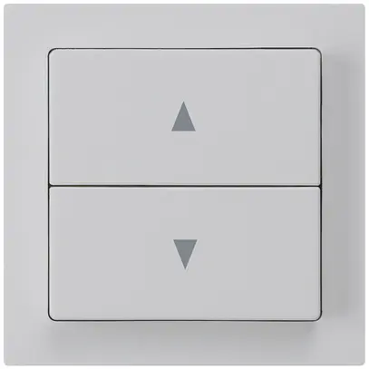 Kit frontale kallysto 60×60 grigio chiaro per interruttore/tasto tappar.doppio 