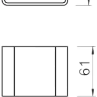 Pezzo distanziatore Bettermann DSK 61 per profilo US7 zincato a caldo immersione 