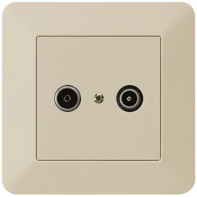 Presa di passaggio INC kallysto.trend R/TV 23dB beige 