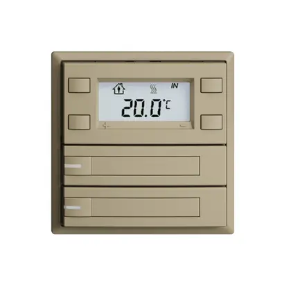 UP-RTH-Taster KNX 2-fach EDIZIOdue F sand, mit Papier+LED RGB 