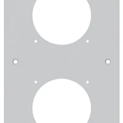 UP-Montageplatte robusto 4×1 Aluminium, grau 