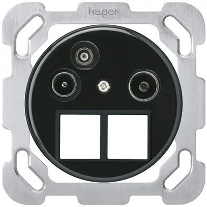 Presa d'antenna INC TV-R-Dati basico HMS B 2GHz 4dB nero 