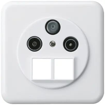 Presa d'antenna INC TV-R-SAT HMS basico C bianco 