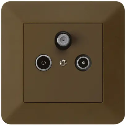 Presa antenna INC kallysto.trend R/TV/SAT marrone 