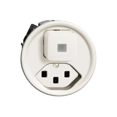 Leuchtkombination KS 6/1L+T23 16A weiss FH mit Linse, LED gelb 