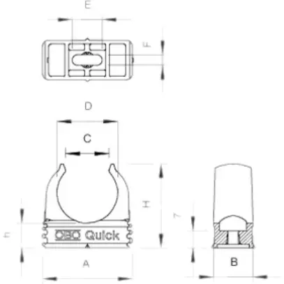 Collier Bettermann Junior-Quick M16 gris clair sans halogène 