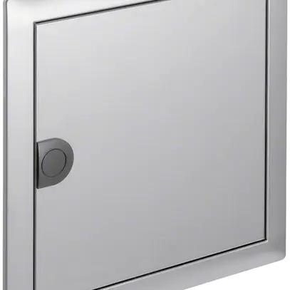 Cornice con porta Hager volta 1-fila 348×356×9mm IP30 acciaio affinato 