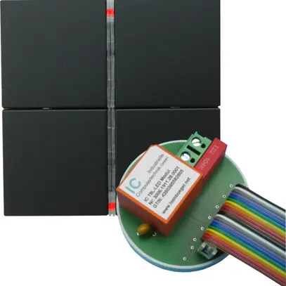 EB-Tastermodul digitalSTROM IC T8L-LED-J, für Tastsensor Jung, achtfach 