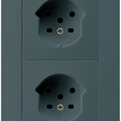 Combi ENC 2×1 HA kallysto.trend 2×type 15 avec bornes enfichables anthracite 