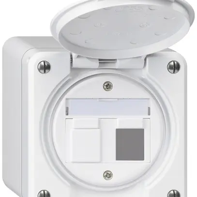 Kit de montage AP robusto IP55 plat blanc pour 2×Keystone 