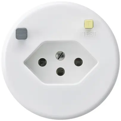 Presa basico A T13 FI 30mA bianco 