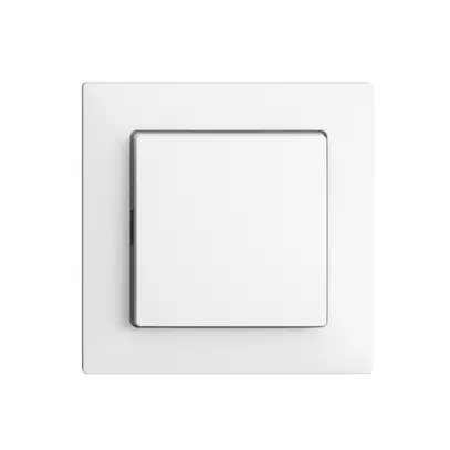 Frontset EDIZIOdue weiss 60×60mm für Druckschalter 