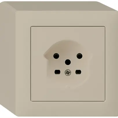 Prise AP kallysto T15 beige bornes à vis 