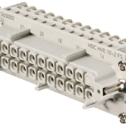 Buchseneinsatz Weidmüller HDC HVE 830V 20A 12L Schraubanschluss Gr.8 