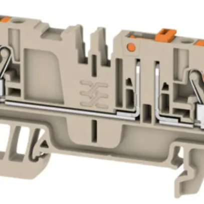 Morsetti sezionatori di prova WM ADT PUSH IN 2.5mm² 4 contatti TS35 beige 