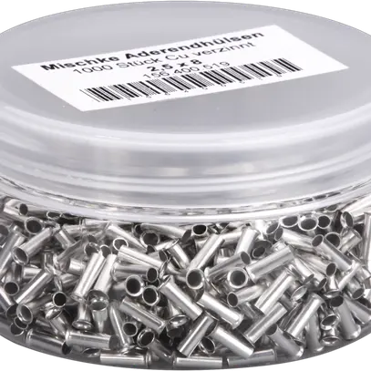 Embout de câble Mischke E DIN 46228 2.5mm²/8mm nu Cu-étamé 