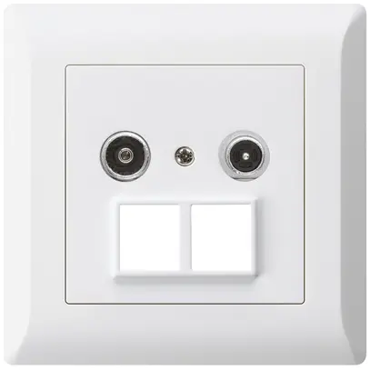 Prise multimédia ENC kallysto.line R/TV 10.5dB 2GHz blanc 