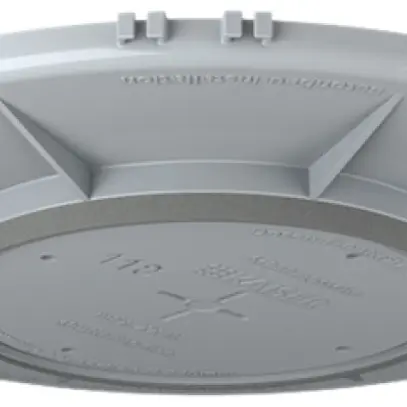 Plaque frontale HaloX 180 pour béton apparent, découpe au plafond Ø110mm 