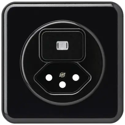 Kit frontal ENC basico 86×86mm noir avec lentille pour combinaison grd.I S3/T13 