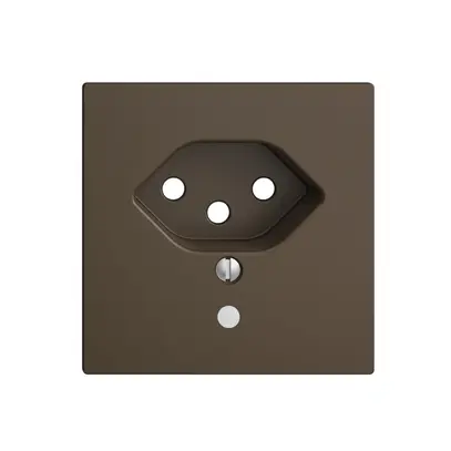 Placca frontale EDIZIOdue T13 coffee 60×60mm con lente 