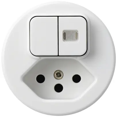 Inserto per combinazione luminosa 3+A-R/1L+T13 bianco basico 1 lente pro.bambini 