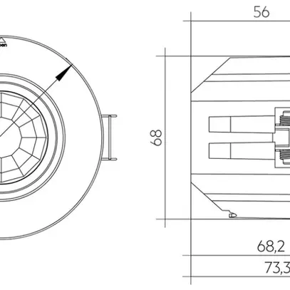 Détecteur de mouvement/présence INC Tridonic basicDIM Wireless Sensor 5DP 38rc 