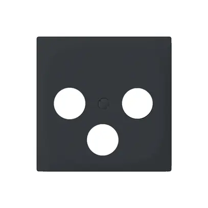 Placca frontale SIDUS per scatola R/TV/sat antracite 