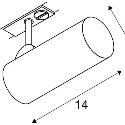Proiettore LED SLV HELIA 50, 11W 3000K 750lm con adattatore 1-fase IP20 nero 