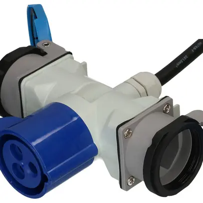 Cavo di prolunga MH gomma 16A 230V 3×1.5mm² spina CEE presa CEE 1.5m ne 