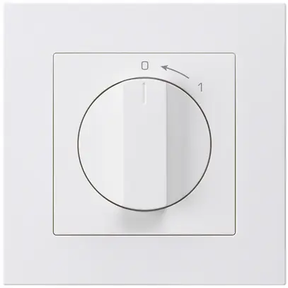 Contatto rotativo INC 0<1/1L bianco kallysto.pro con manopola 