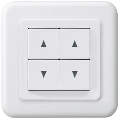 Interruttore doppio per tapparella INC basico C bianco 