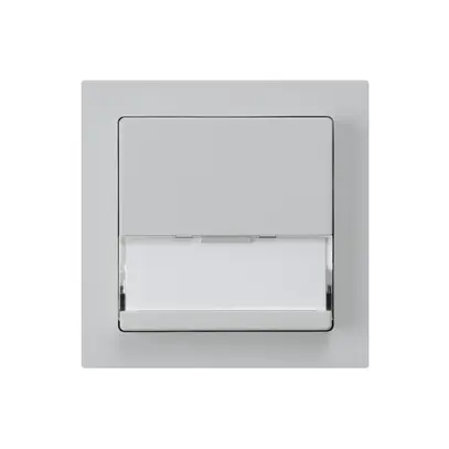 Tasto di suoneria INC A/1L kallysto grigio chiaro con porta-etichetta 37×15mm 