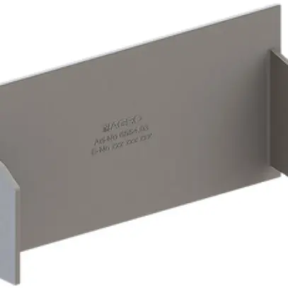 Piastra terminale AGRO per canale d'installazione 6554 grigio 