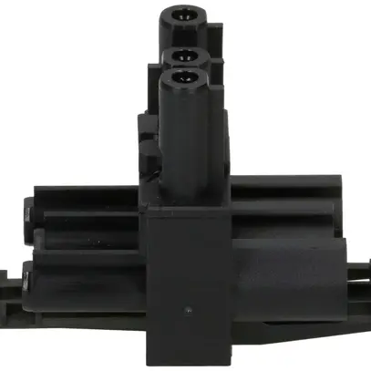 Blocco di distribuzione tipo AC 166 Adels-Contact 1×IN 2×OUT 20A 230V nero 