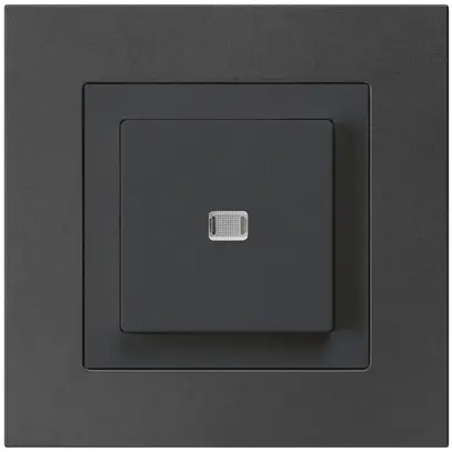 Interrupteur poussoir lumineux ENC kallysto.pro 3/1P noir 