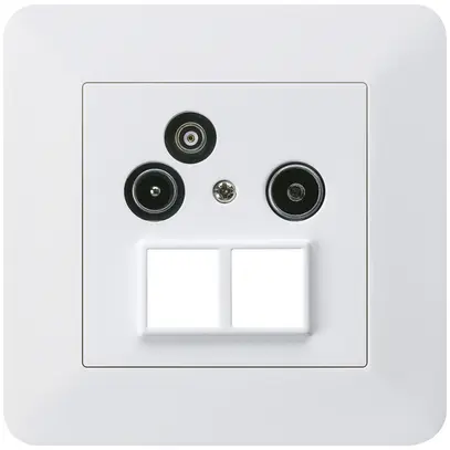 Presa antenna INC R/TV/dati kallysto.trend HMS 2GHz 19db bianco 