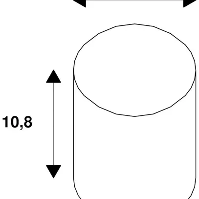 Lampe LED SLV E27 8W 810lm 3000K clair Ø60×108mm 